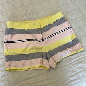 LOFT Striped Chino Shorts